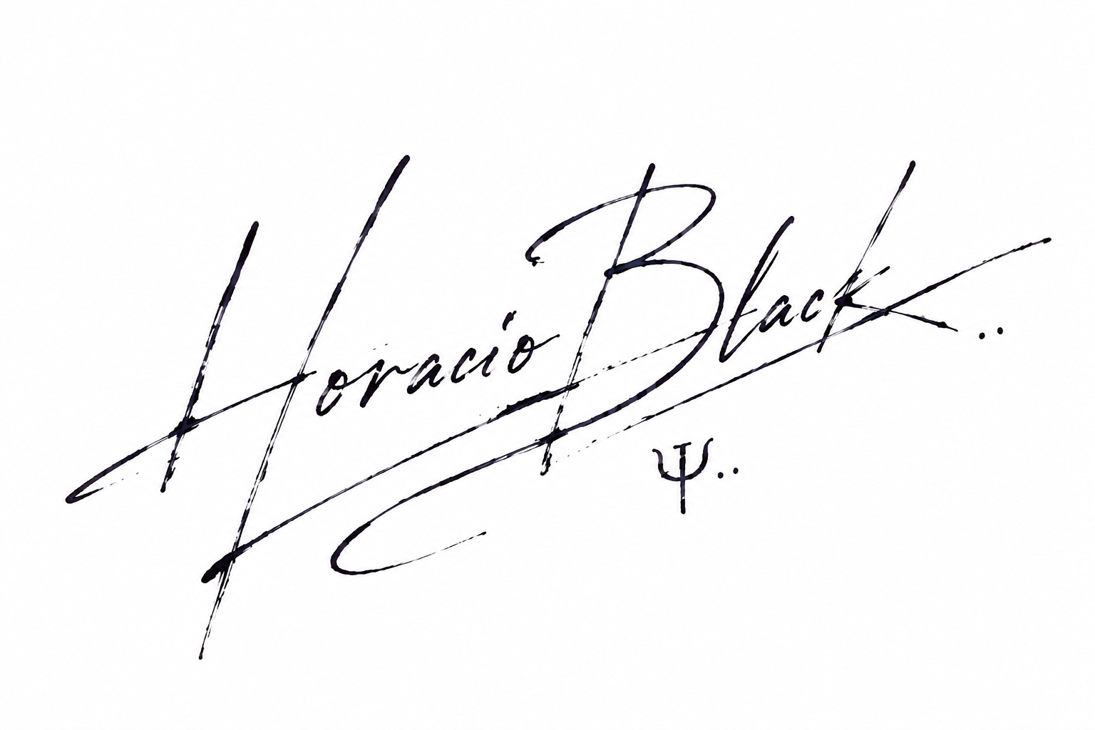 Firma de Horacio Black